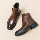 MARIO - Bottines en cuir Brillant pour Hommes - Made in Italy